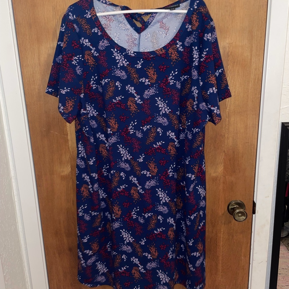 Lane Bryant Knee Length Floral Dress - Picture 1 of 3